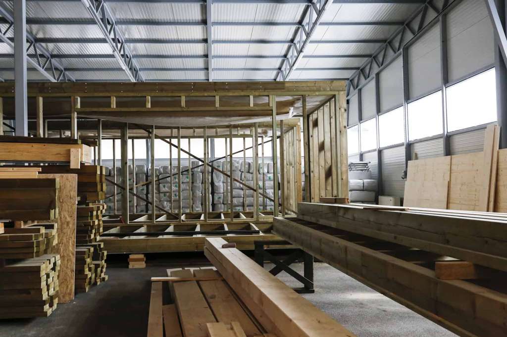 Manufacturing of timber-frame panels