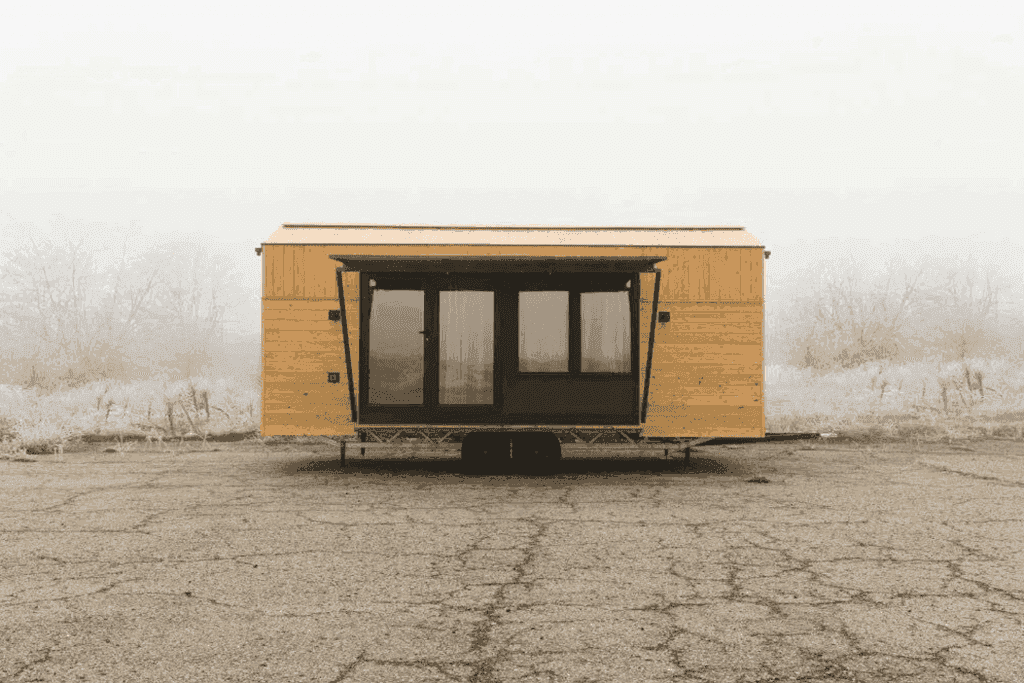 The Family Tiny model is placed on wheels