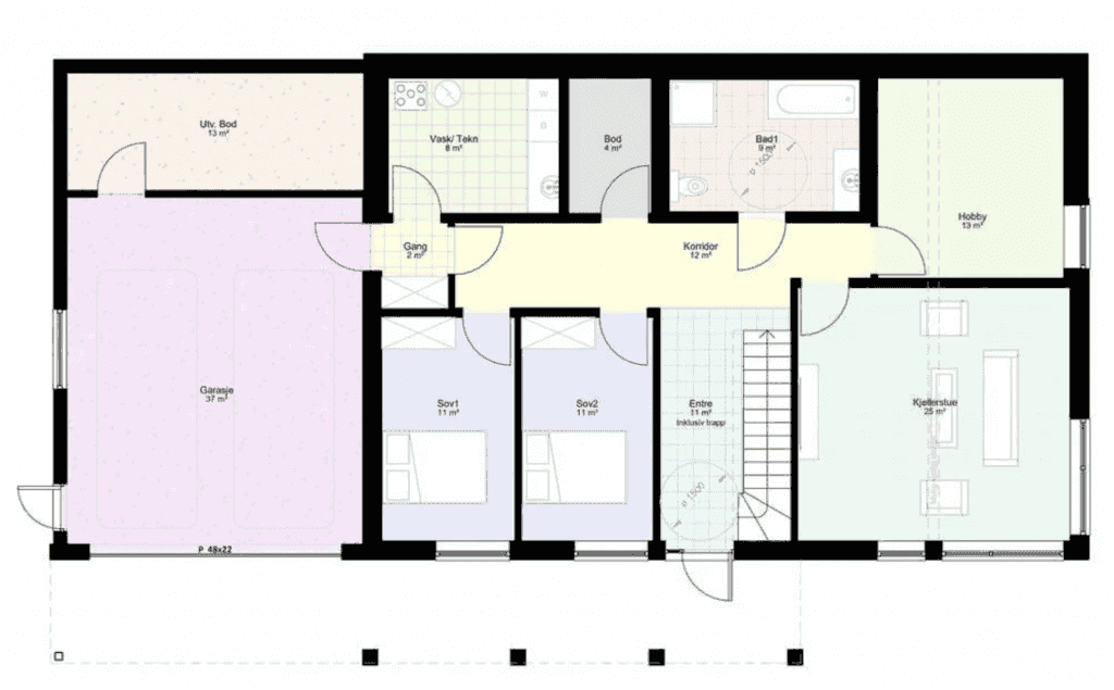 Logi 300’s layout offers a closed kitchen