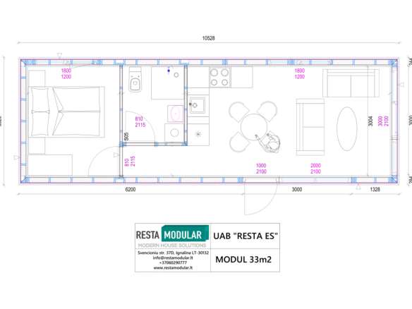 Modul 33 m²