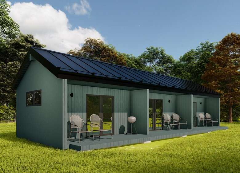 Modul 52 m² Triple House