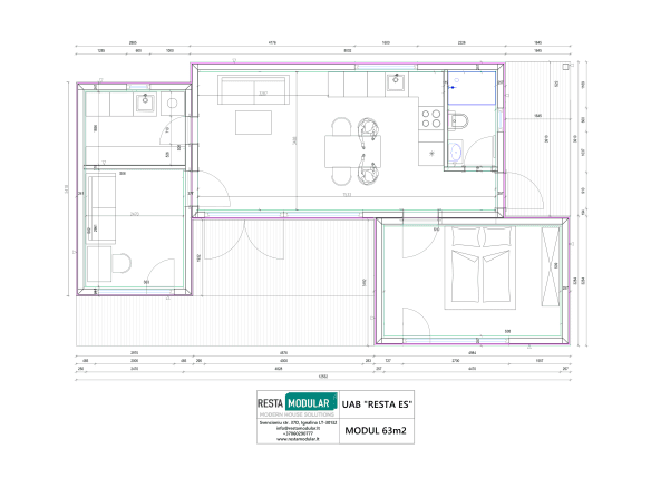 Modul 63 m²