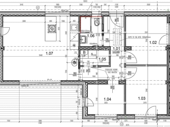 Maison témoin, 2,5 blocs