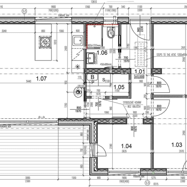 Maison témoin, 2,5 blocs