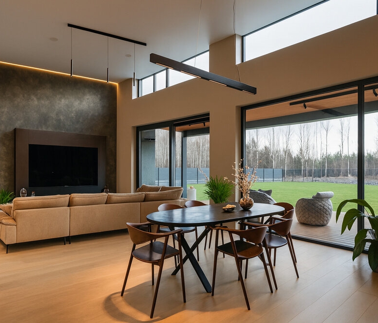 Casa con energía positiva