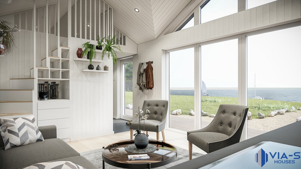 Summer House med loft 50 m².
