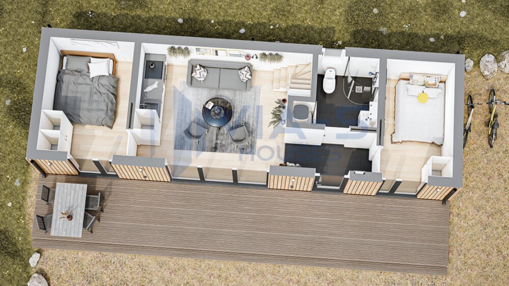 Summer House med loft 50 m².