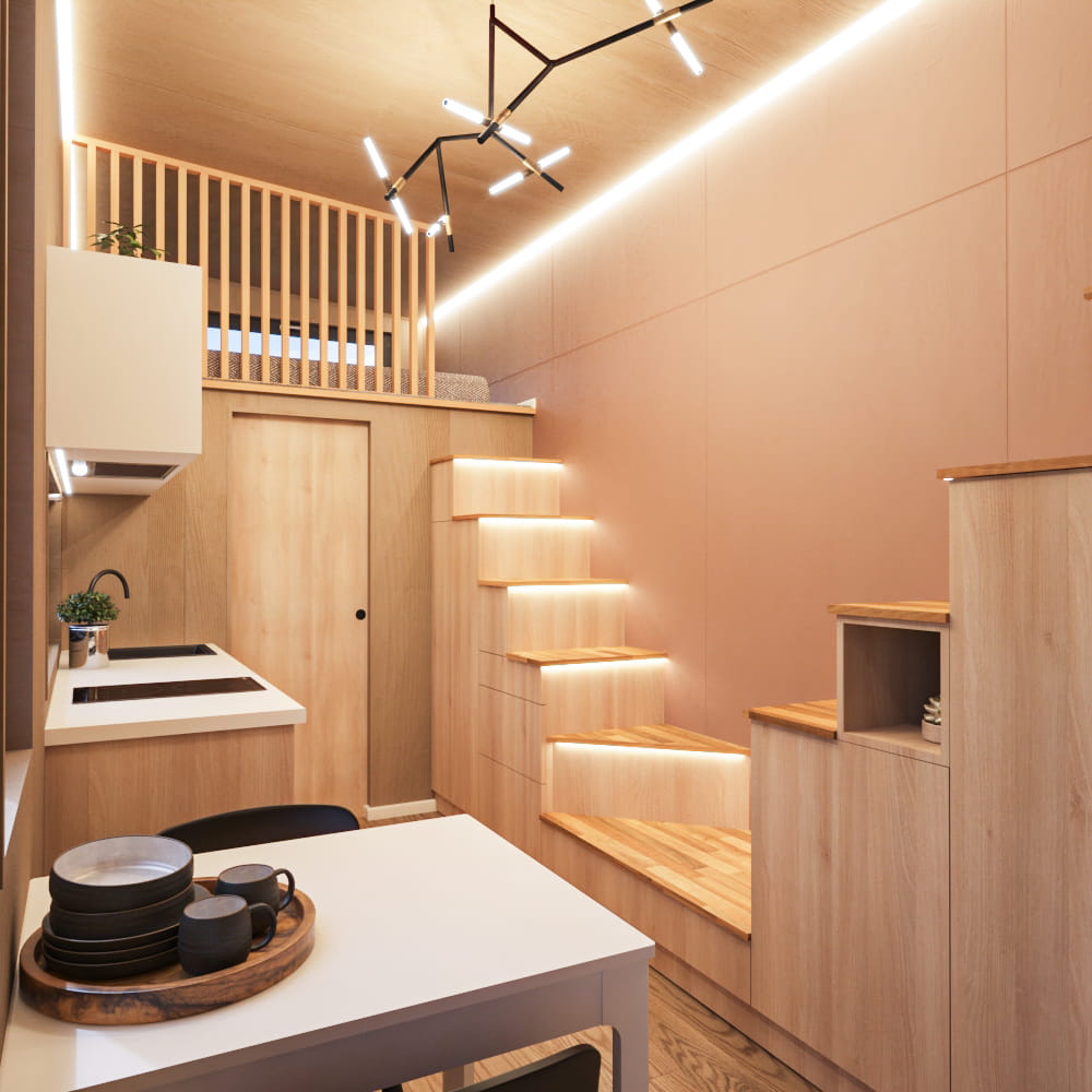 17 Tiny House Mocha Loft
