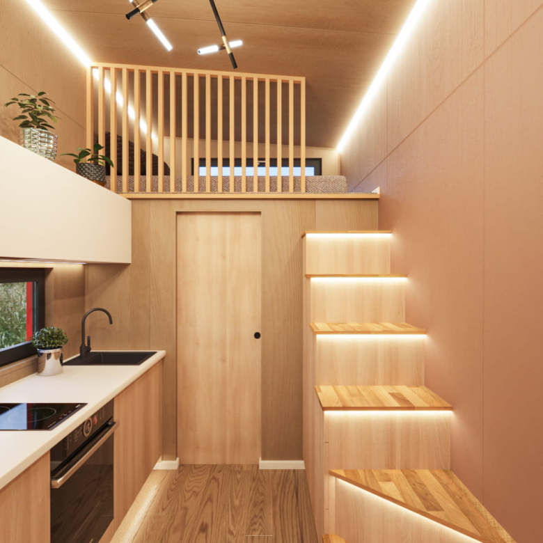 Tiny House Mocha Loft