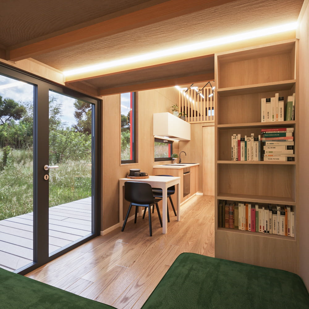 8 Tiny House Mocha Loft