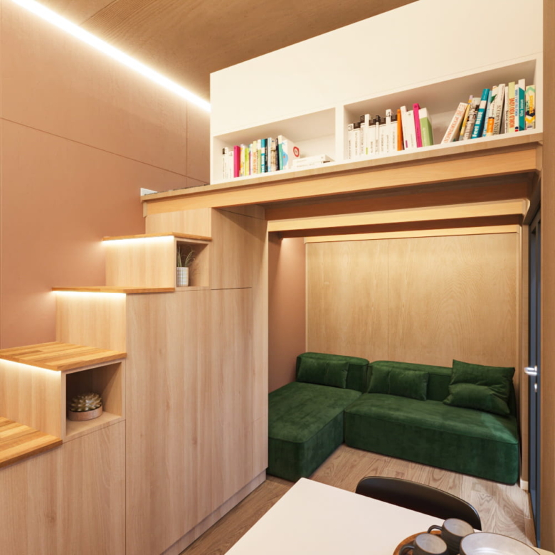 Tiny House Mocha Loft