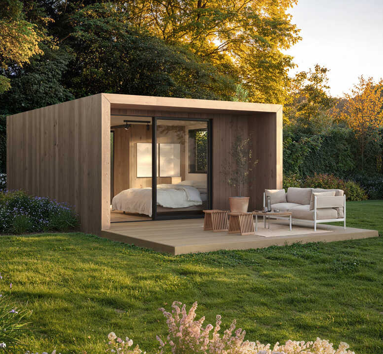 NOOK Double — Garden Room, Sloped Roof & Porch