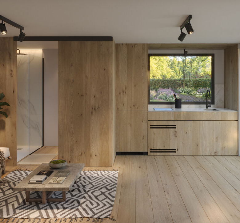 NOOK Double — Garden Room, Sloped Roof & Porch